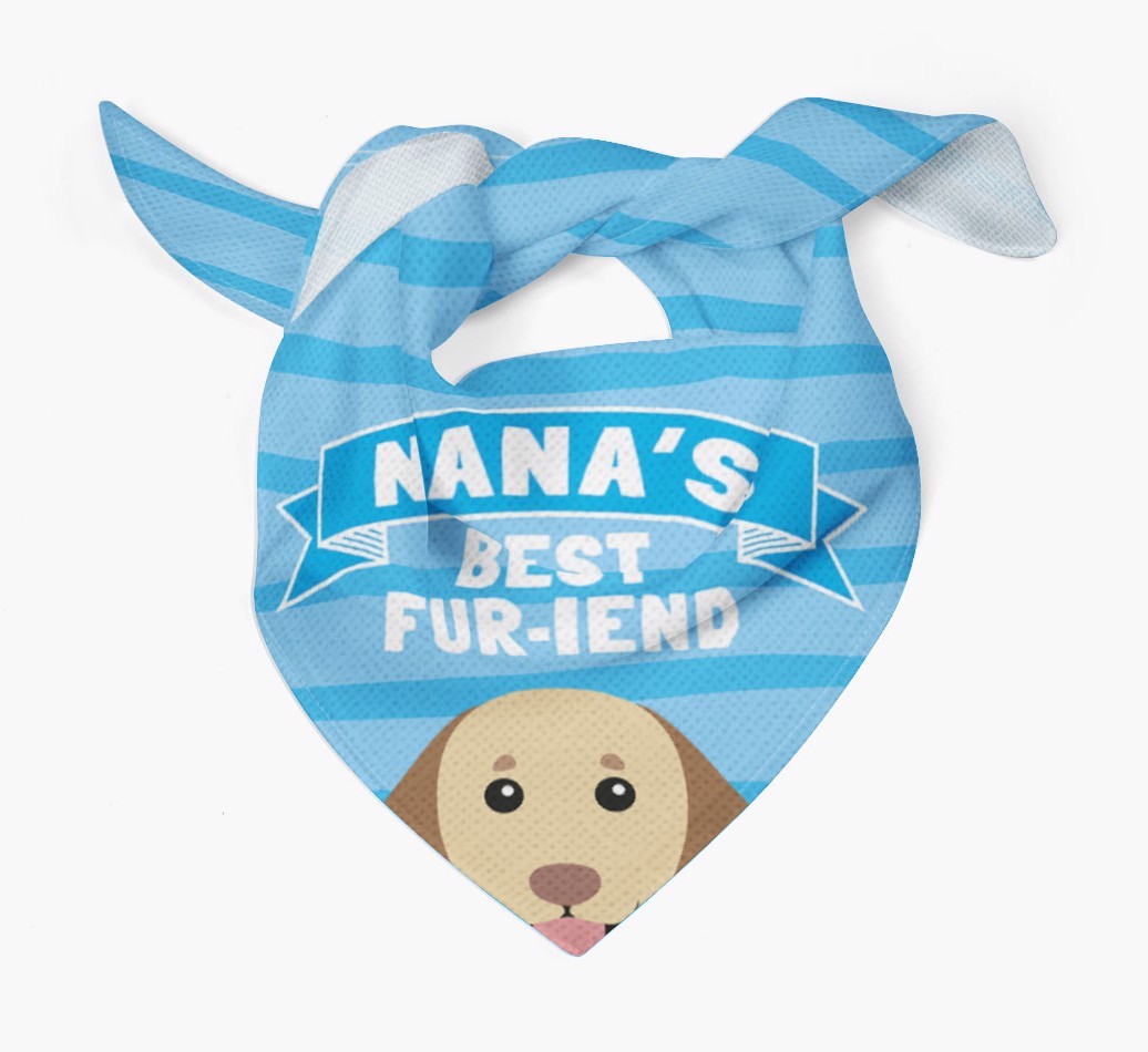 'Nana's Best Fur-iend' - Personalized {breedFullName} Bandana