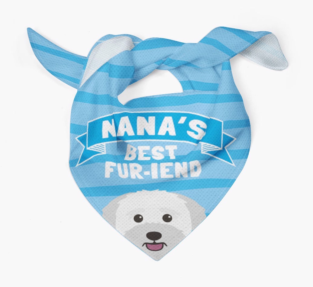 'Nana's Best Fur-iend' - Personalized {breedFullName} Bandana