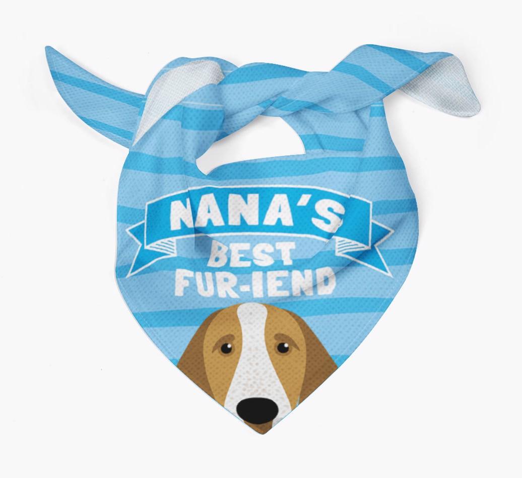 'Nana's Best Fur-iend' - Personalized {breedFullName} Bandana