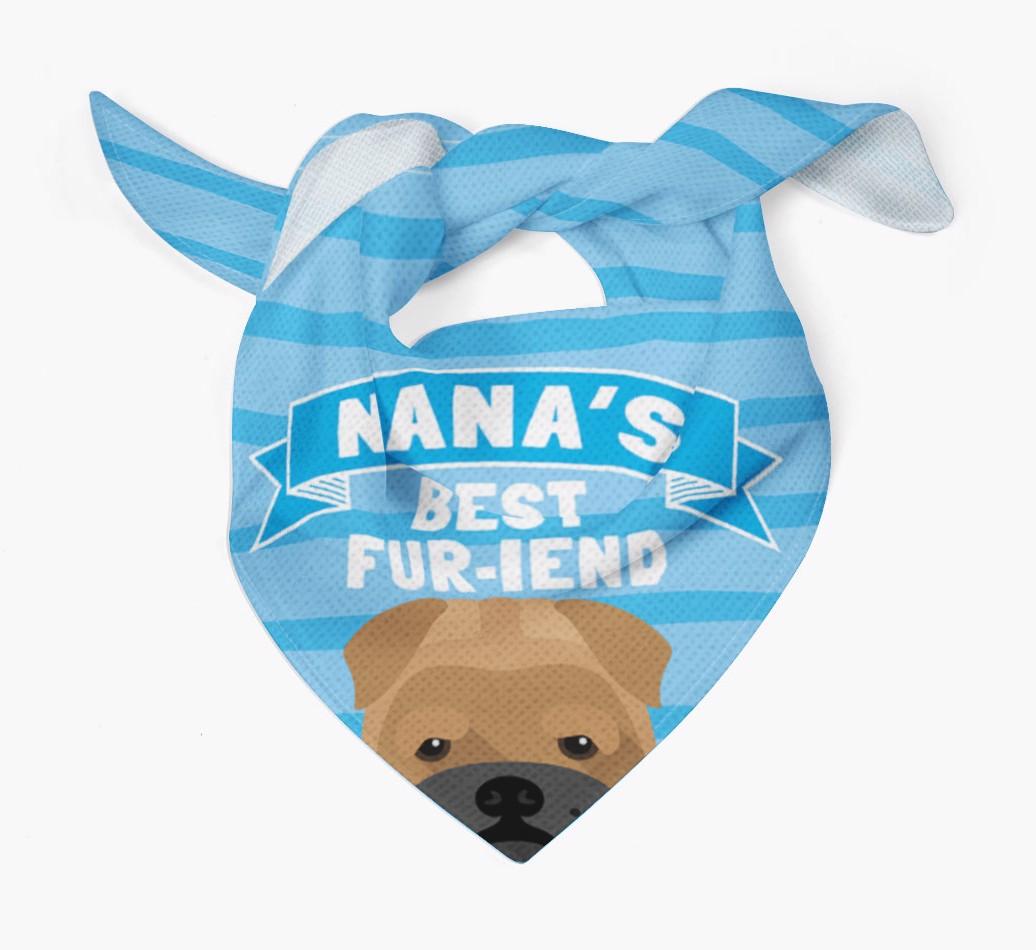 'Nana's Best Fur-iend' - Personalized {breedFullName} Bandana