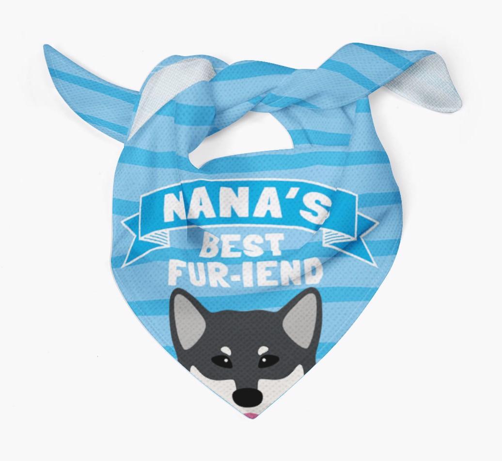 'Nana's Best Fur-iend' - Personalized {breedFullName} Bandana