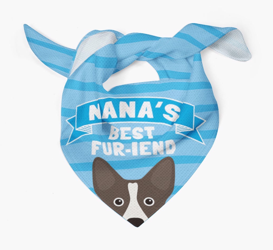 'Nana's Best Fur-iend' - Personalized {breedFullName} Bandana