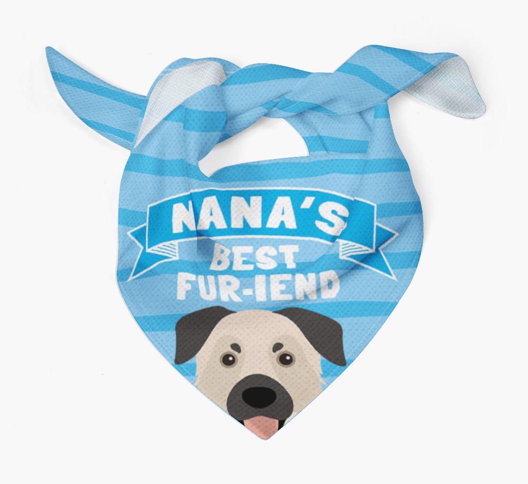 'Nana's Best Fur-iend' - Personalized {breedFullName} Bandana