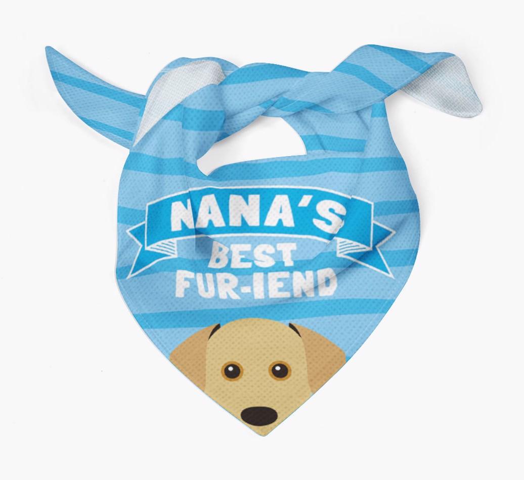 'Nana's Best Fur-iend' - Personalized {breedFullName} Bandana