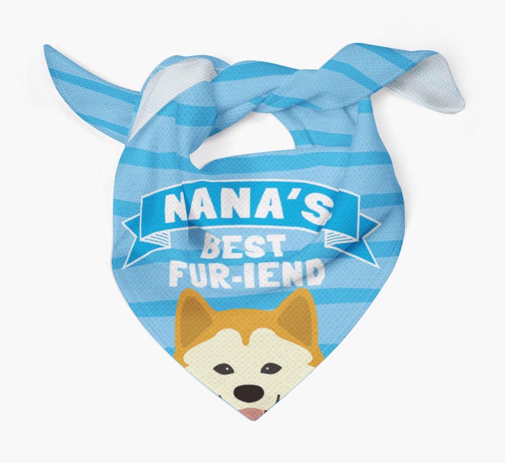 'Nana's Best Fur-iend' - Personalized {breedFullName} Bandana