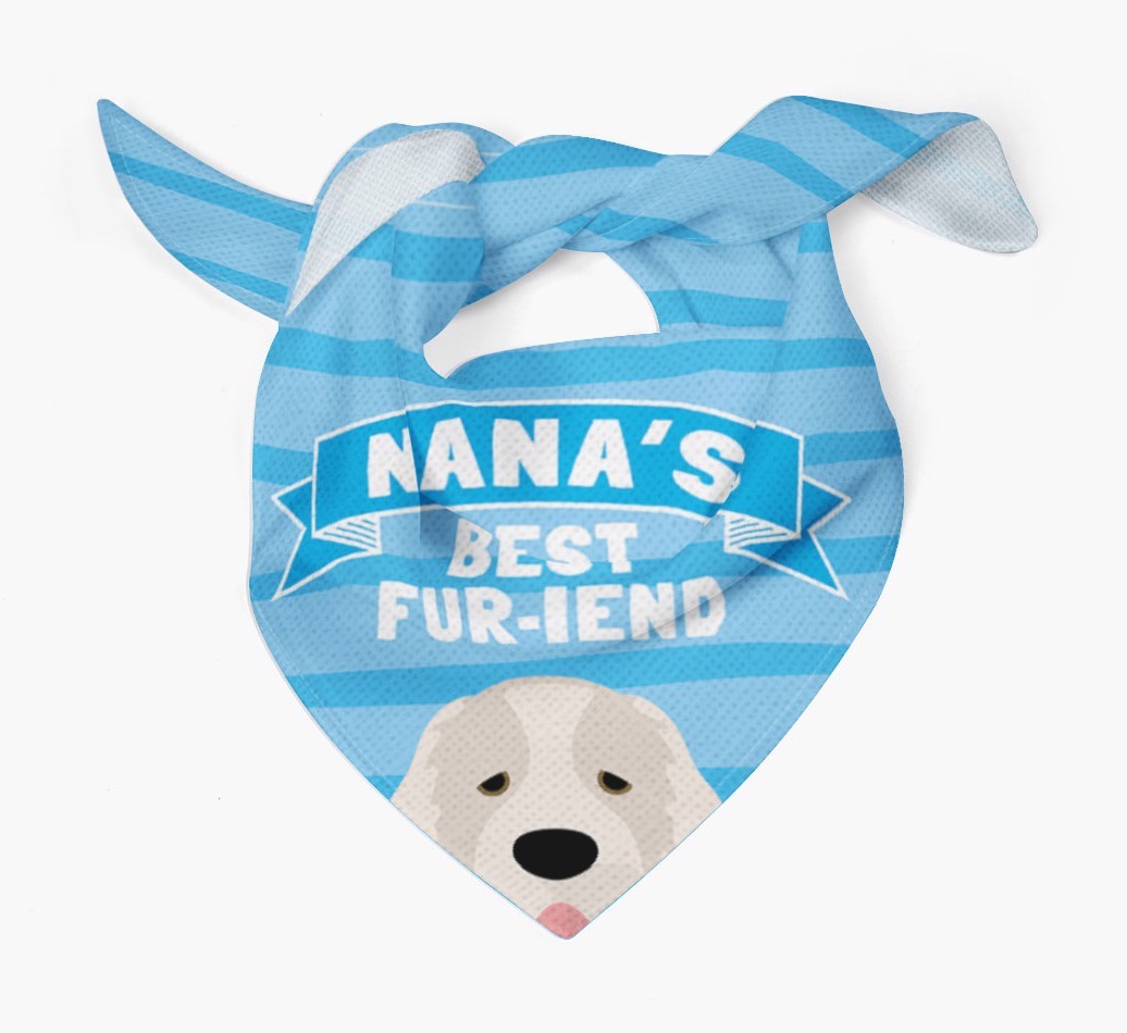 'Nana's Best Fur-iend' - Personalized {breedFullName} Bandana