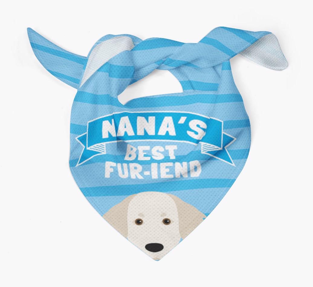 'Nana's Best Fur-iend' - Personalized {breedFullName} Bandana
