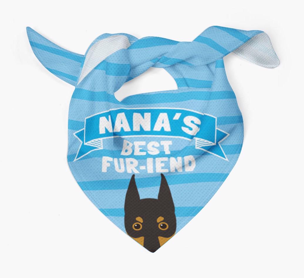 'Nana's Best Fur-iend' - Personalized {breedFullName} Bandana