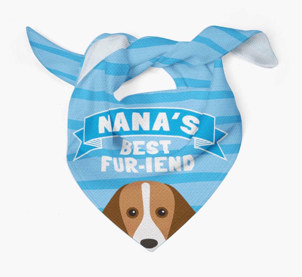 'Nana's Best Fur-iend' - Personalized {breedFullName} Bandana
