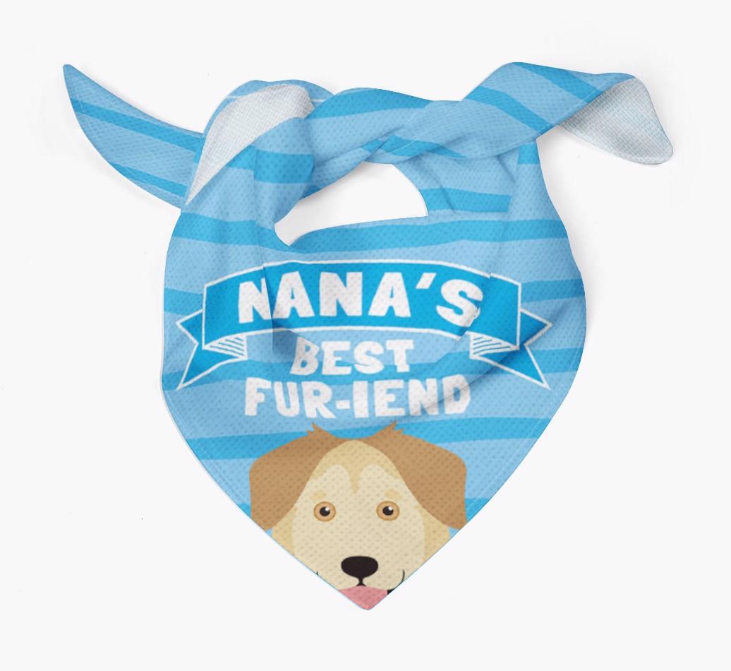 'Nana's Best Fur-iend' - Personalized {breedFullName} Bandana