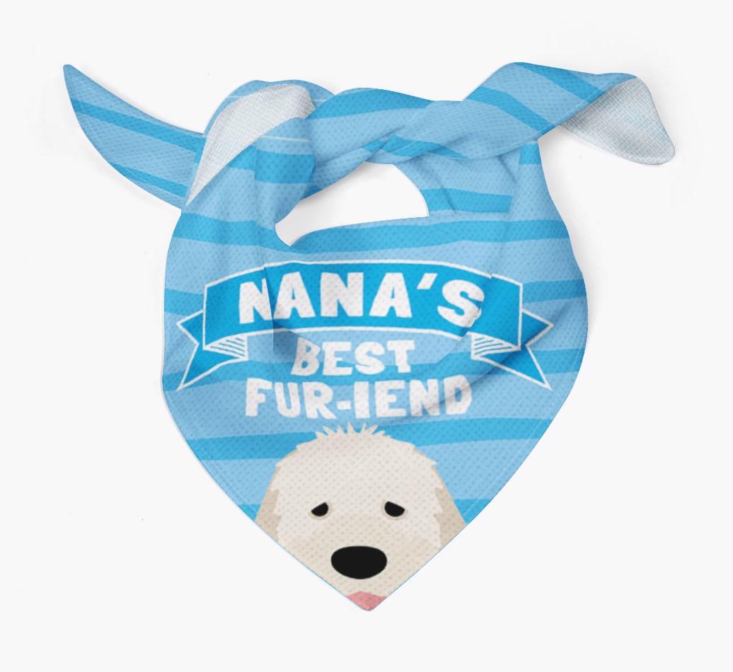 'Nana's Best Fur-iend' - Personalized {breedFullName} Bandana