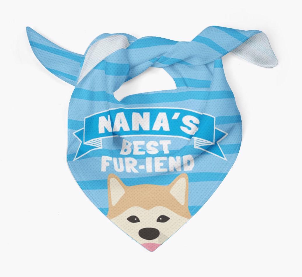 'Nana's Best Fur-iend' - Personalized {breedFullName} Bandana