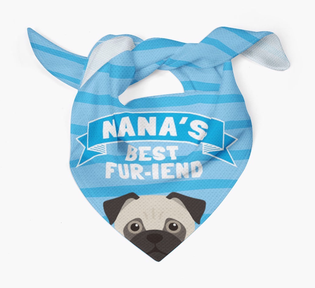 'Nana's Best Fur-iend' - Personalized {breedFullName} Bandana