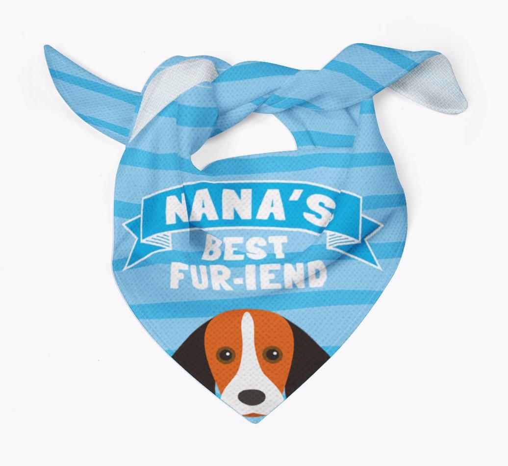 'Nana's Best Fur-iend' - Personalized {breedFullName} Bandana