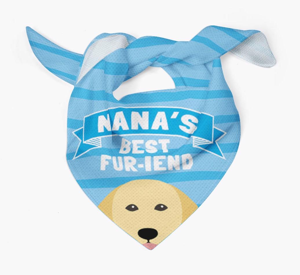 'Nana's Best Fur-iend' - Personalized {breedFullName} Bandana