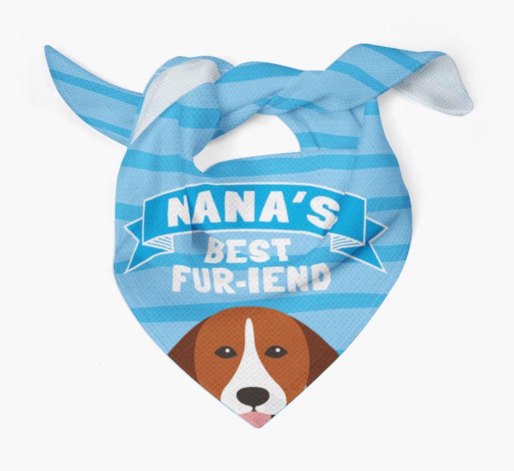 'Nana's Best Fur-iend' - Personalized {breedFullName} Bandana