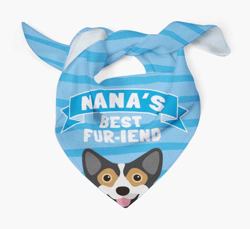 'Nana's Best Fur-iend' - Personalized {breedFullName} Bandana