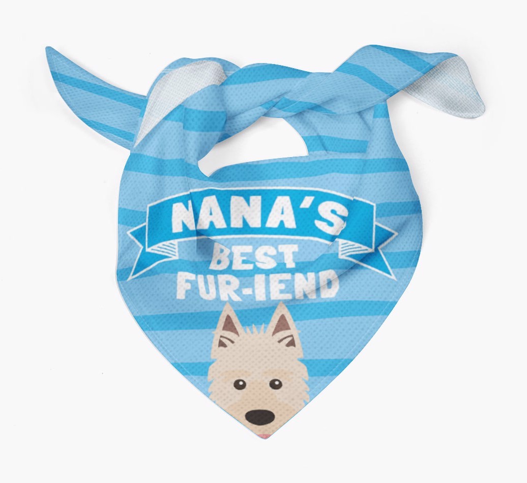 'Nana's Best Fur-iend' - Personalized {breedFullName} Bandana