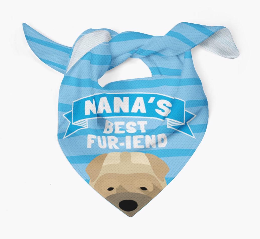 'Nana's Best Fur-iend' - Personalized {breedFullName} Bandana