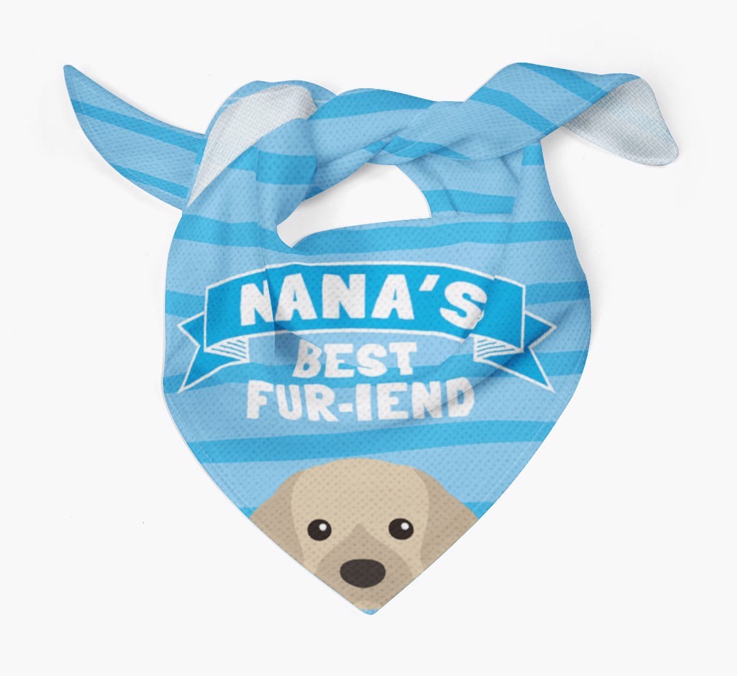 'Nana's Best Fur-iend' - Personalized {breedFullName} Bandana