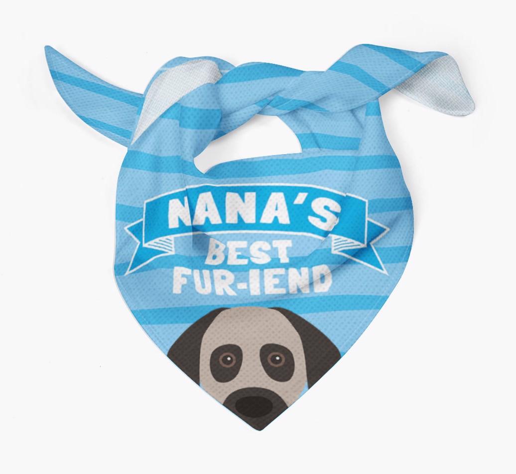 'Nana's Best Fur-iend' - Personalized {breedFullName} Bandana