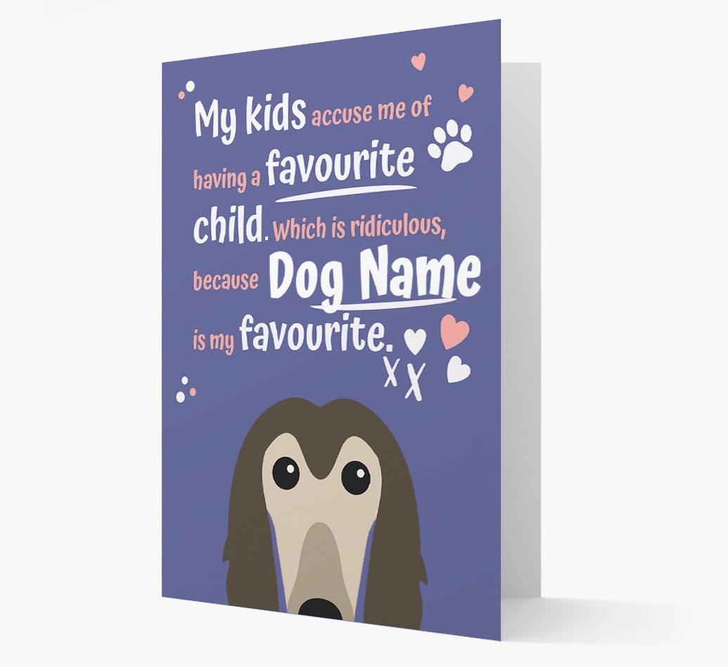 'Favourite Child' - Personalised {breedFullName} Card
