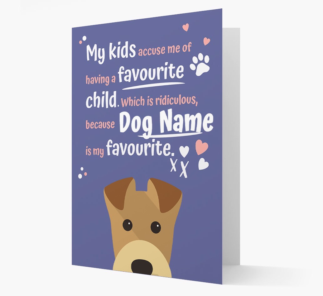 'Favourite Child' - Personalised {breedFullName} Card