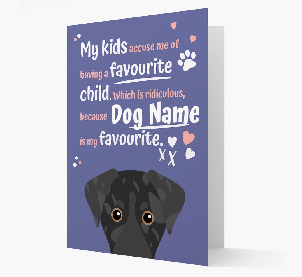 'Favourite Child' - Personalised {breedFullName} Card