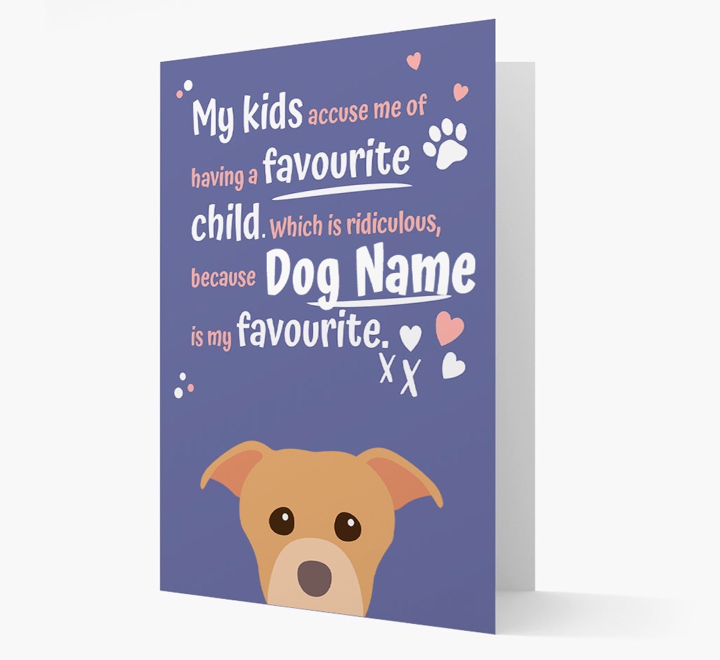 'Favourite Child' - Personalised {breedFullName} Card