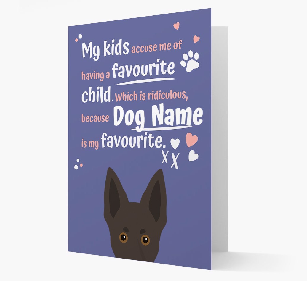 'Favourite Child' - Personalised {breedFullName} Card