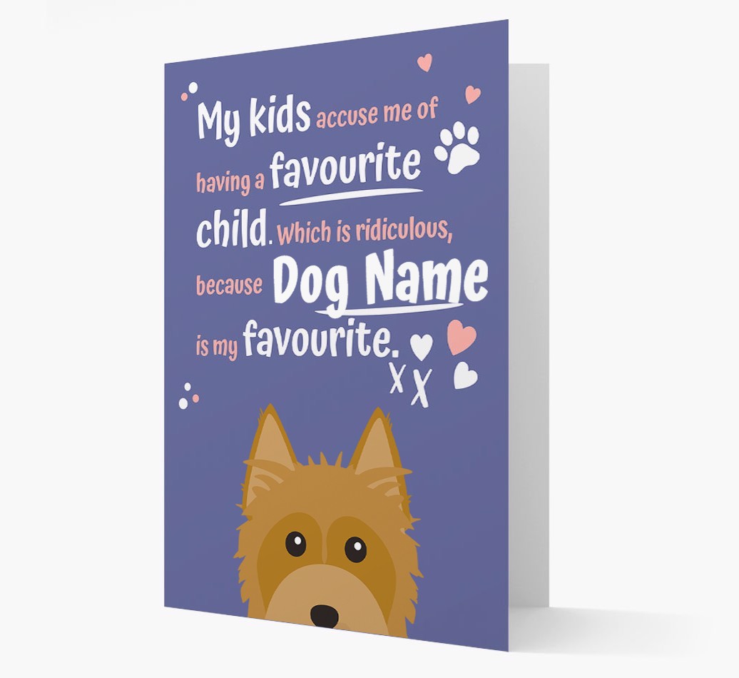 'Favourite Child' - Personalised {breedFullName} Card