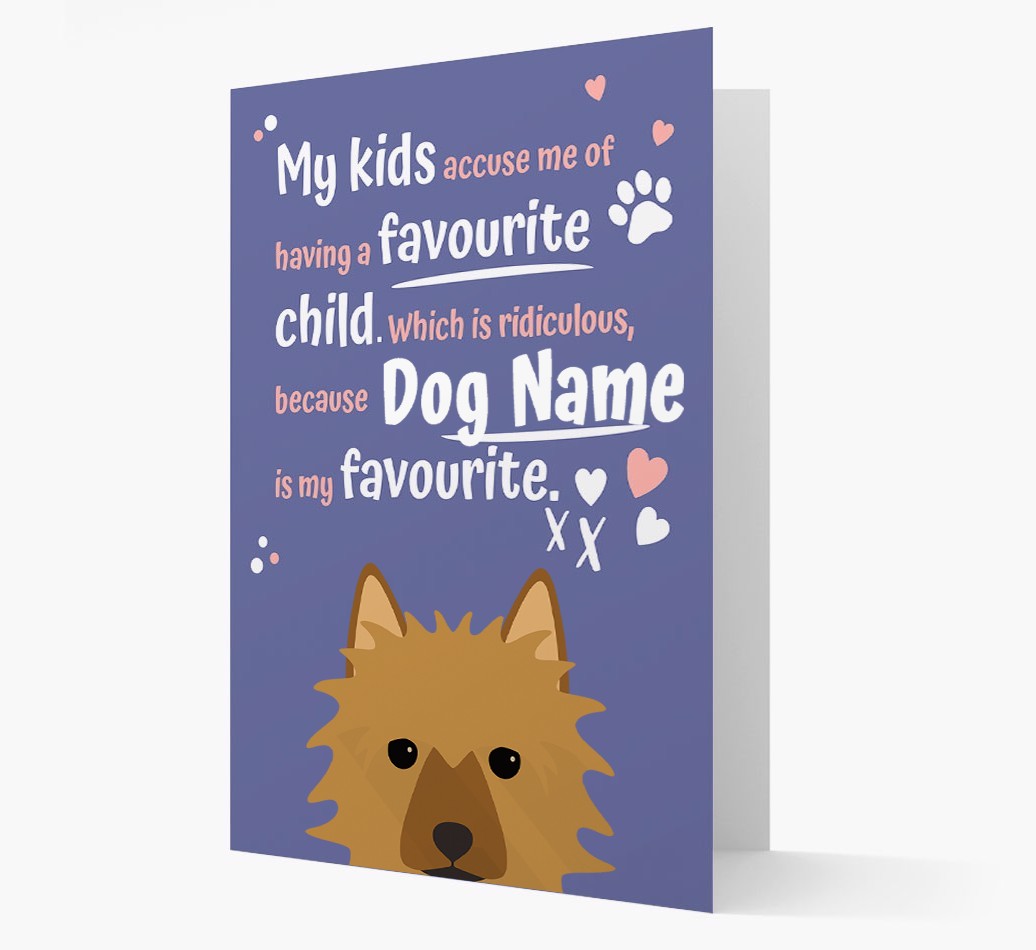 'Favourite Child' - Personalised {breedFullName} Card