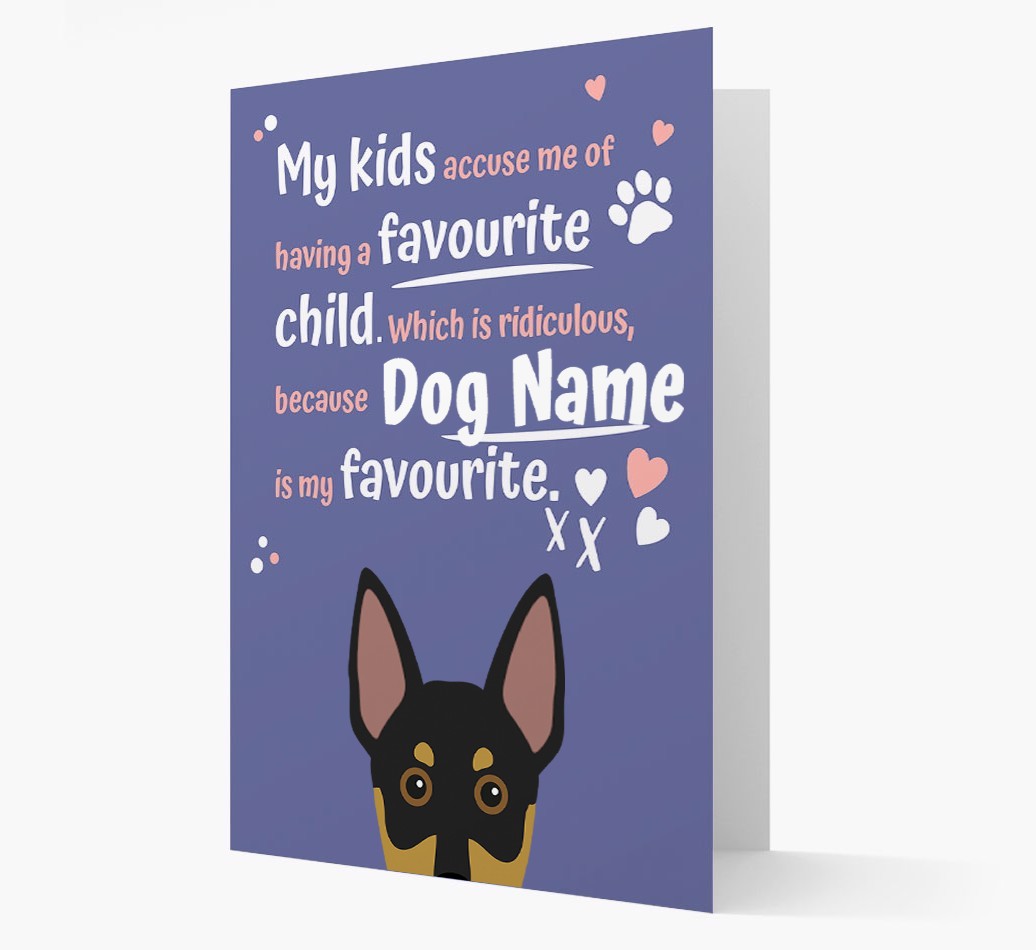 'Favourite Child' - Personalised {breedFullName} Card