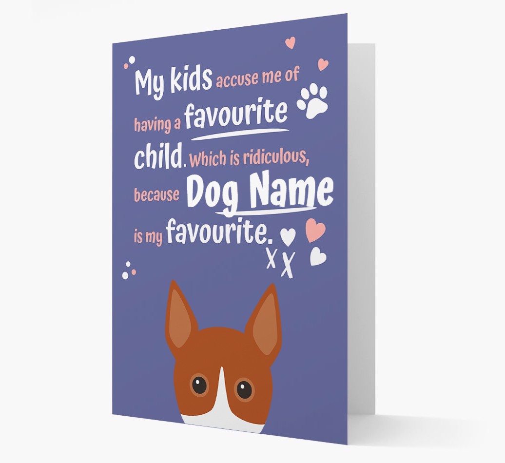 'Favourite Child' - Personalised {breedFullName} Card