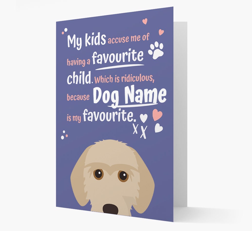 'Favourite Child' - Personalised {breedFullName} Card