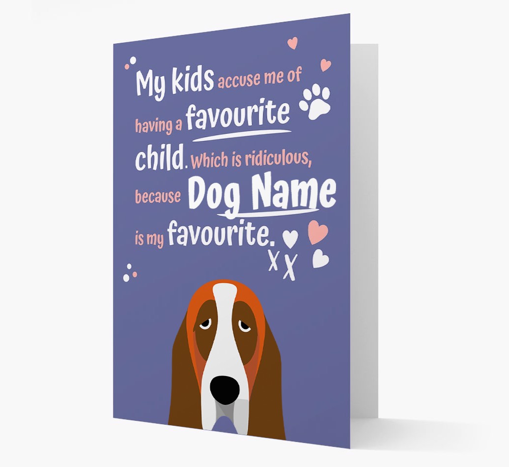 'Favourite Child' - Personalised {breedFullName} Card