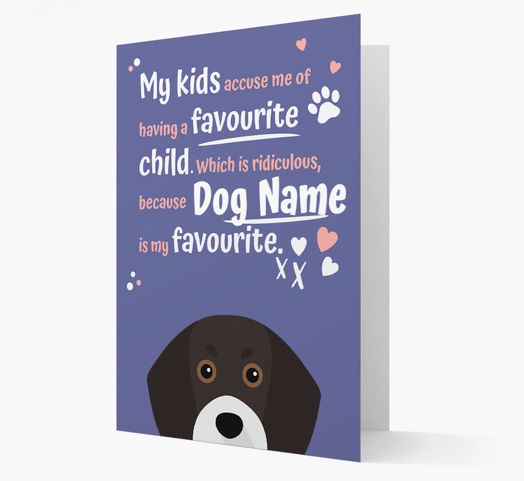 'Favourite Child' - Personalised {breedFullName} Card
