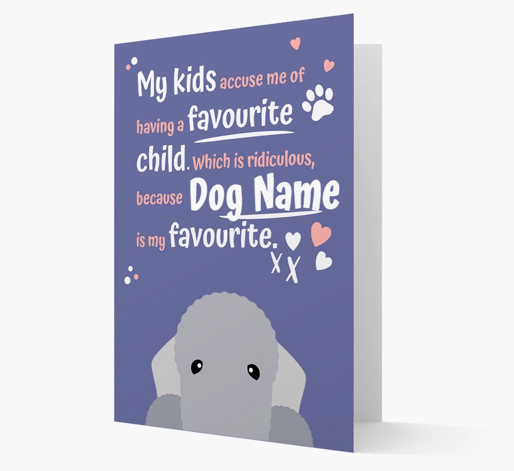 'Favourite Child' - Personalised {breedFullName} Card