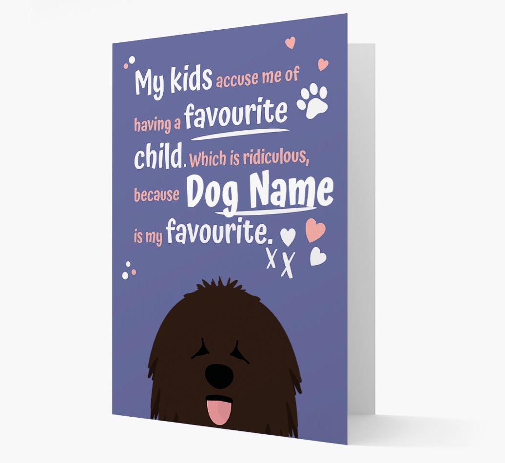 'Favourite Child' - Personalised {breedFullName} Card
