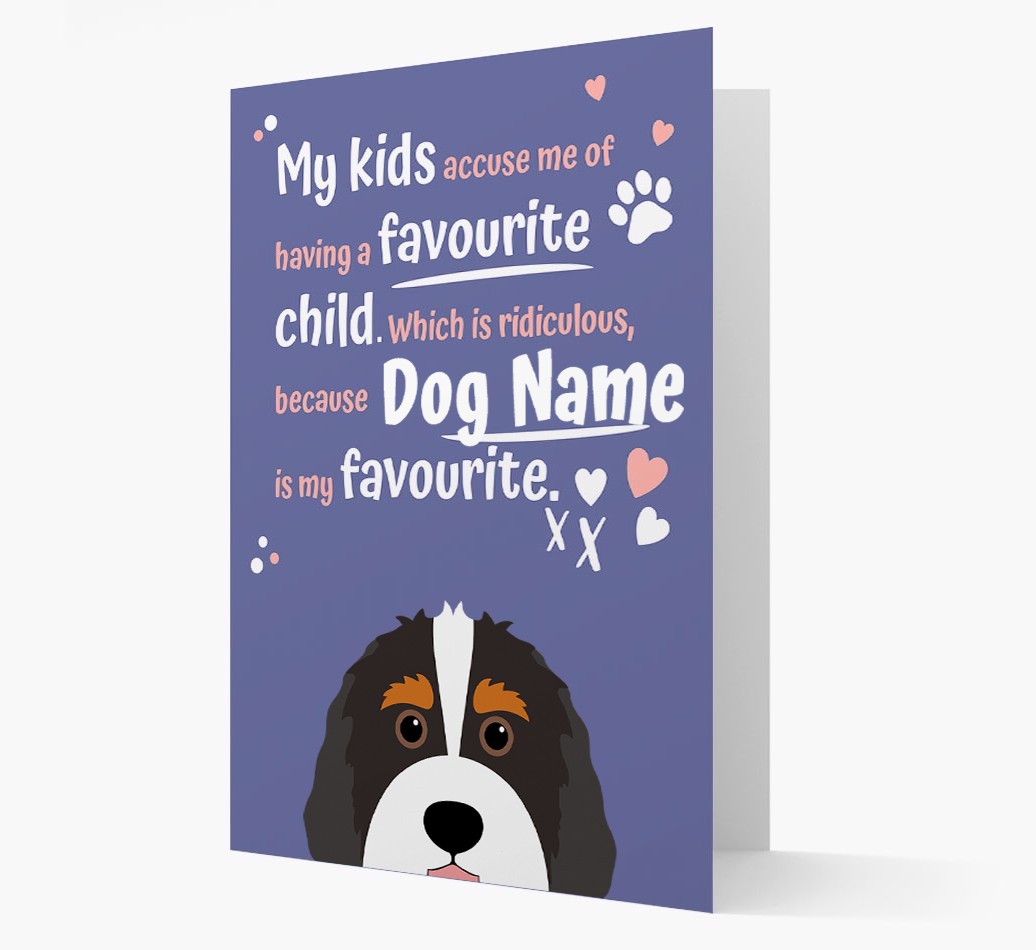 'Favourite Child' - Personalised {breedFullName} Card