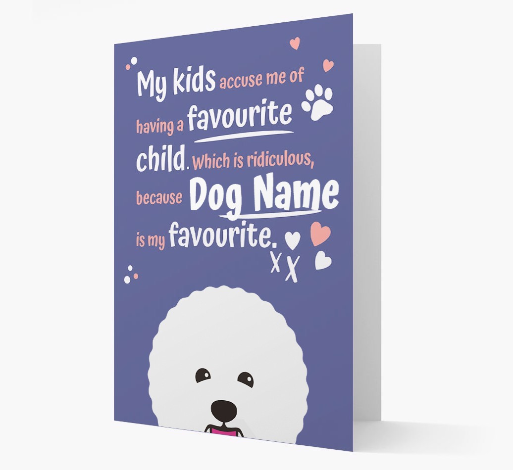 'Favourite Child' - Personalised {breedFullName} Card
