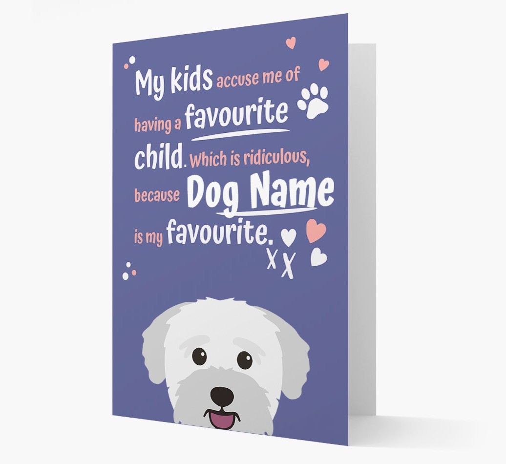 'Favourite Child' - Personalised {breedFullName} Card