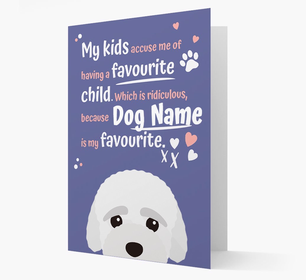 'Favourite Child' - Personalised {breedFullName} Card