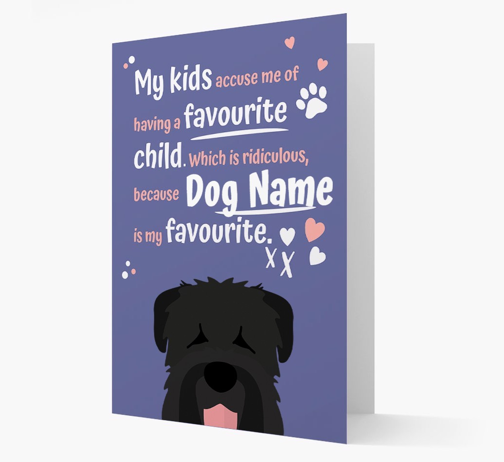 'Favourite Child' - Personalised {breedFullName} Card