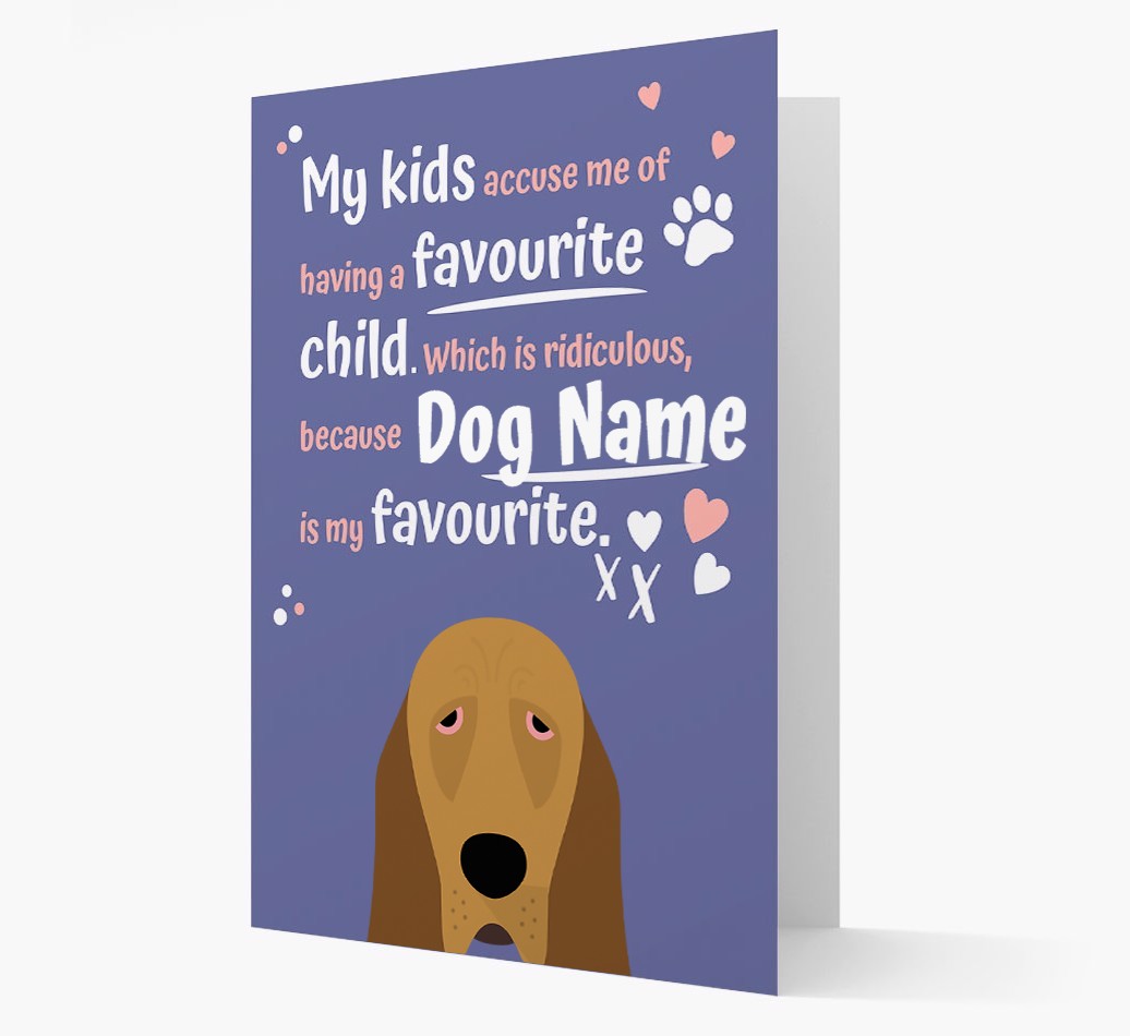'Favourite Child' - Personalised {breedFullName} Card