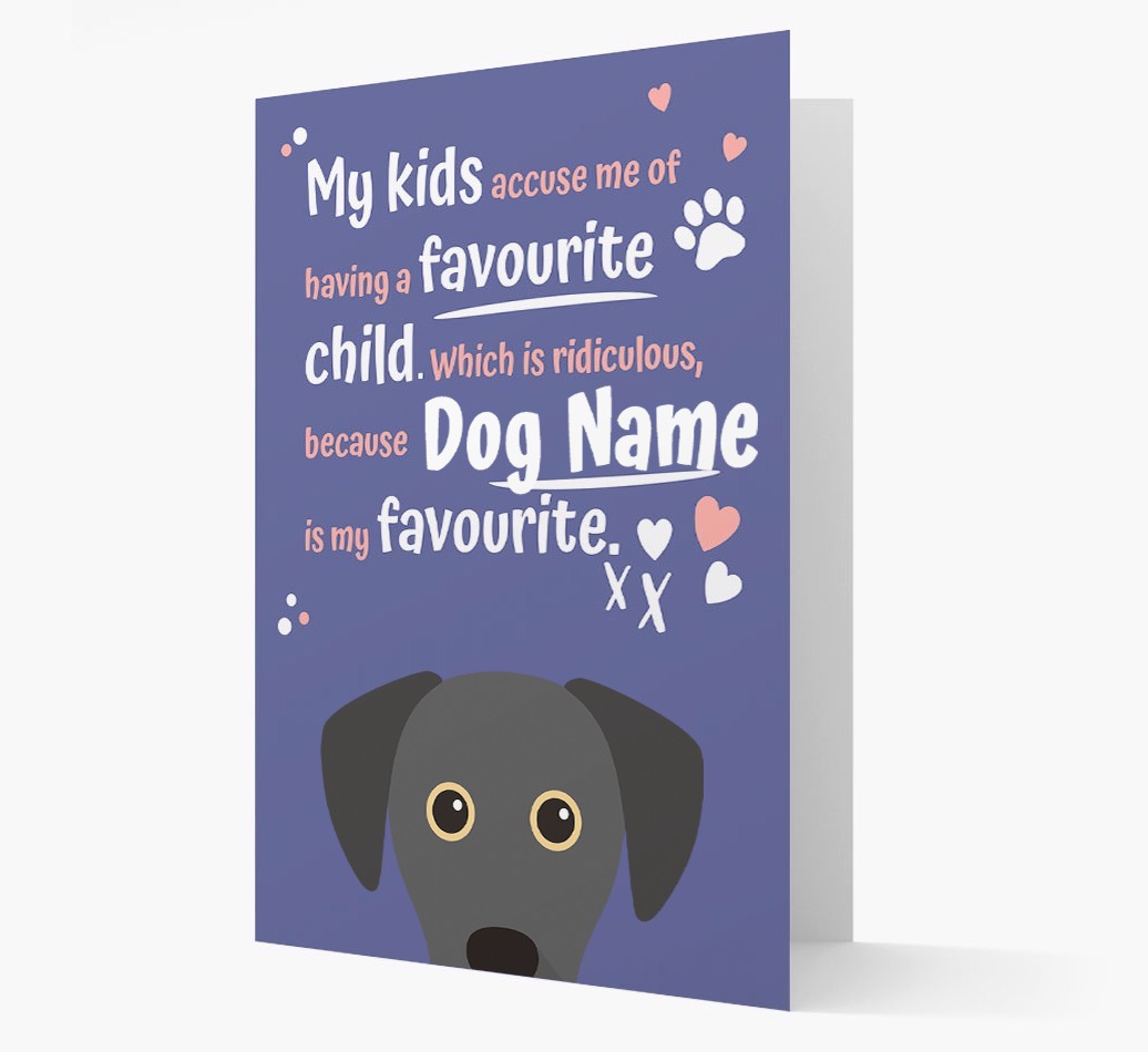 'Favourite Child' - Personalised {breedFullName} Card
