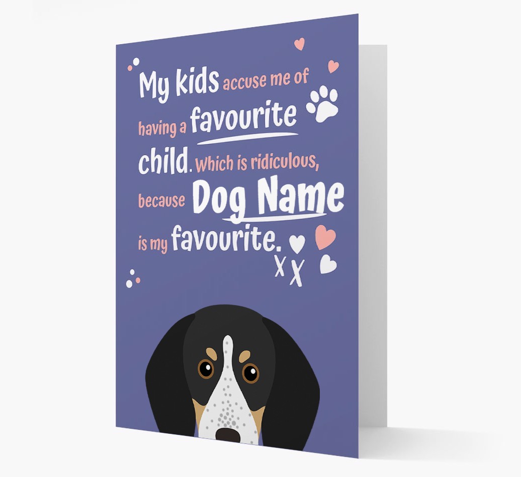 'Favourite Child' - Personalised {breedFullName} Card