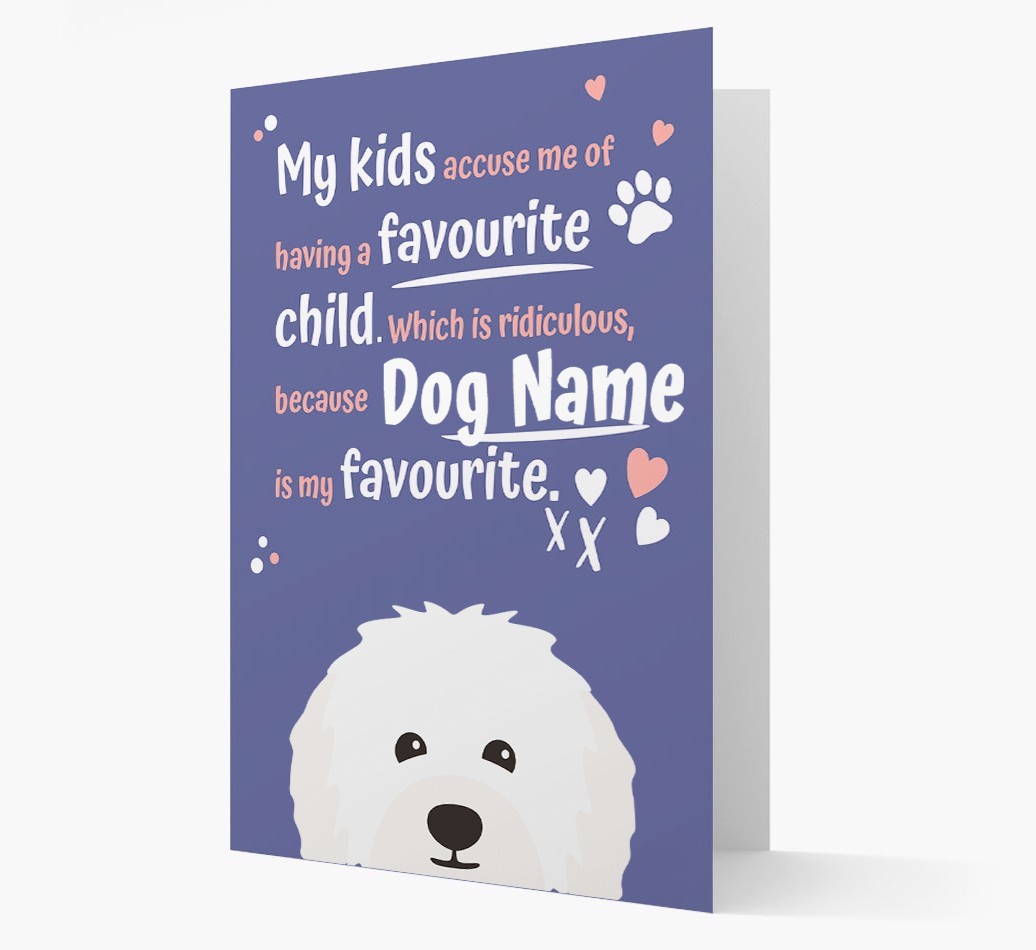 'Favourite Child' - Personalised {breedFullName} Card