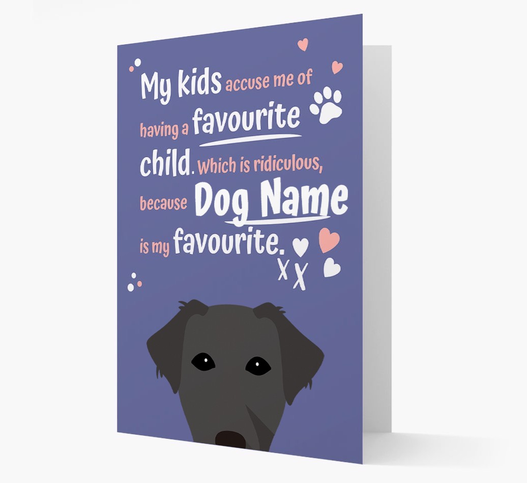 'Favourite Child' - Personalised {breedFullName} Card