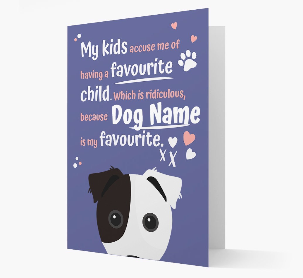 'Favourite Child' - Personalised {breedFullName} Card
